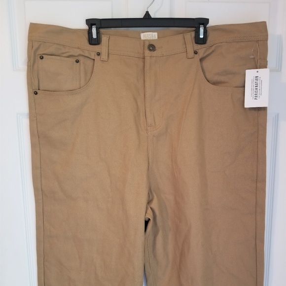 Parish Nation Men's Jeans NWT Khaki Cotton Blend - Picture 3 of 6